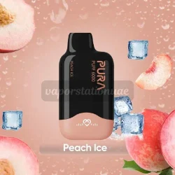 buy pura 6000 puffs peach ice in dubai